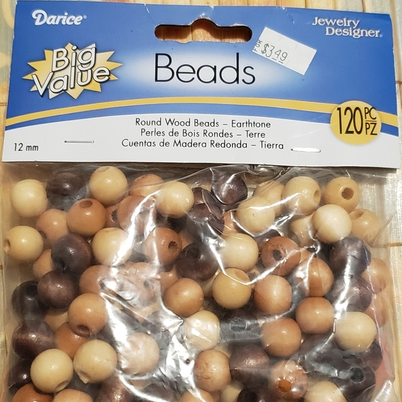 Huge NWT Lot of Wooden & Imitation Bone Beads - Picture 4 of 9